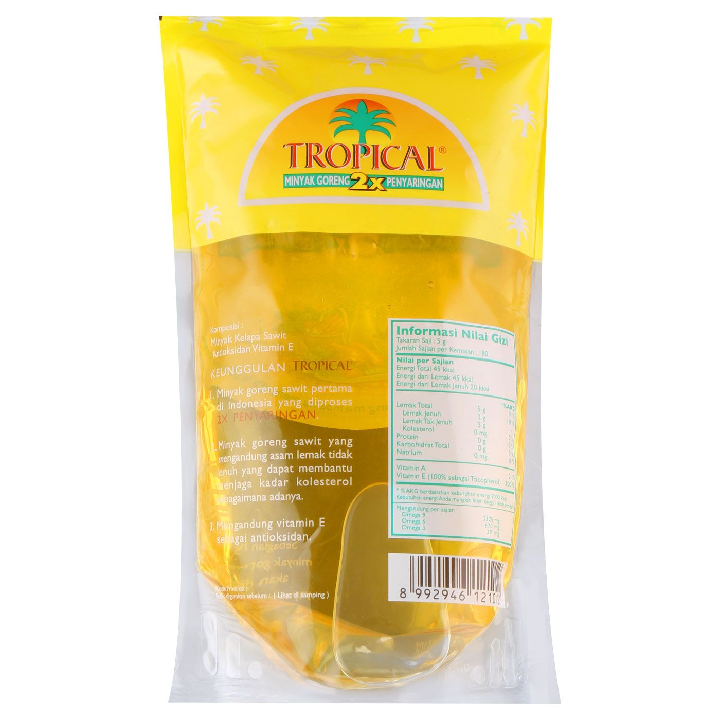 Tropical Minyak Goreng Pch 1000mL - 2