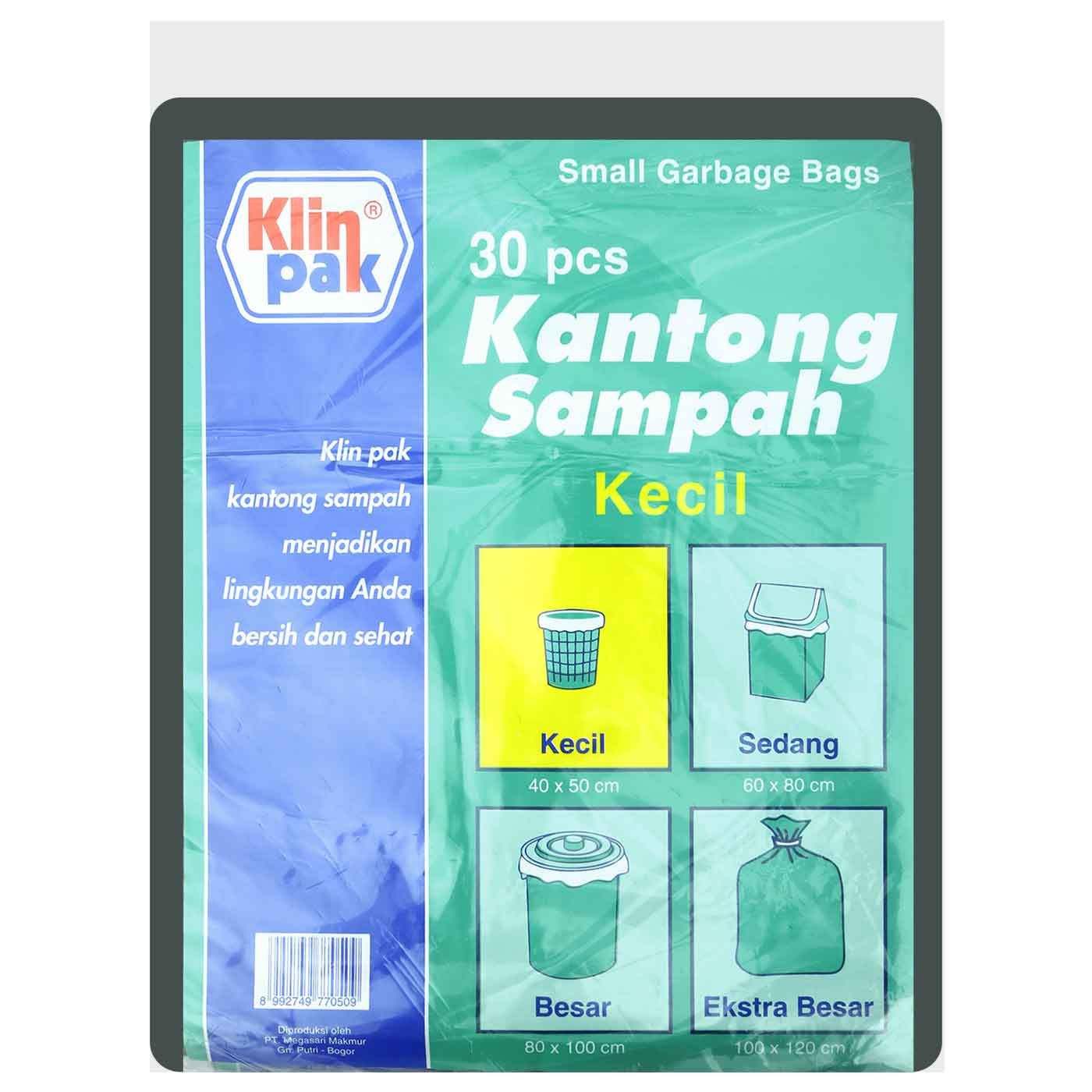 Klin Pak Kantong Plastik Sampah Kecil 30'S - 1