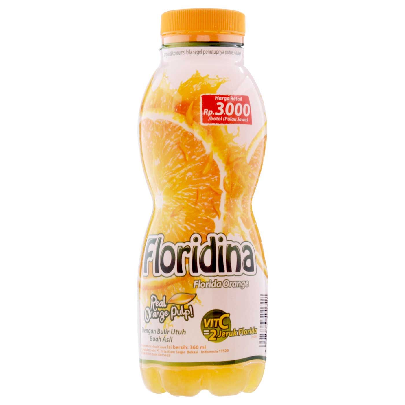 Floridina Juice Pulp Orange Btl 350ml - 1