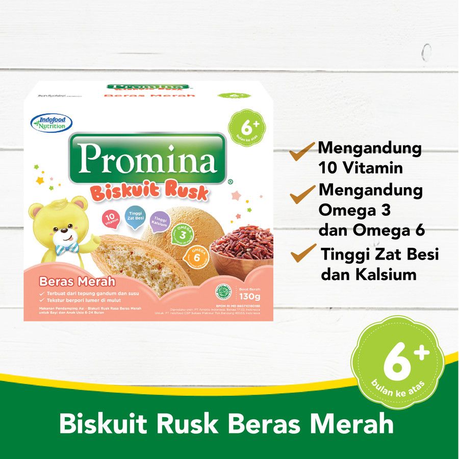 PROMINA RUSK BERAS MERAH NEW 130 GR X 1 PCS - 3