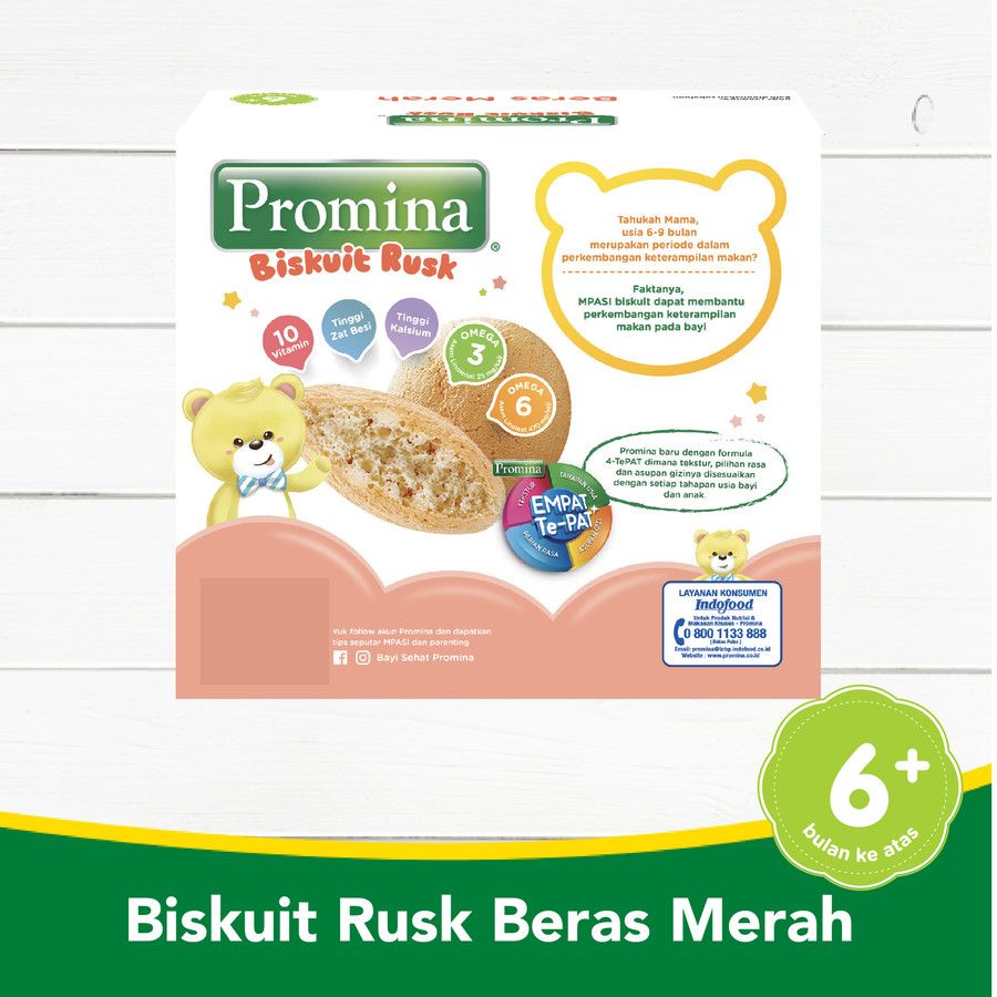 PROMINA RUSK BERAS MERAH NEW 130 GR X 1 PCS - 4