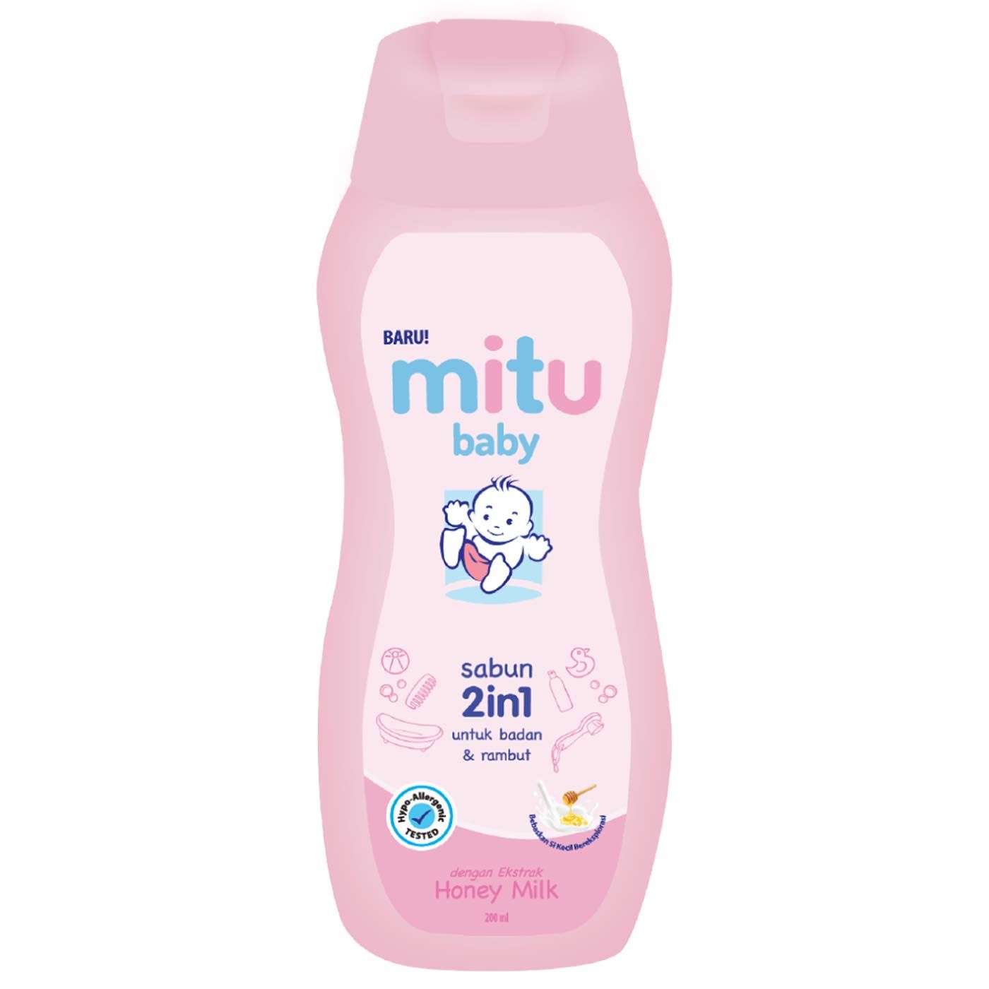 Mitu Baby Sabun Mandi 2in1 Btl 200ml - 1