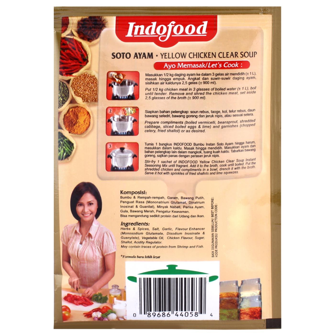 Indofood Bumbu Instant Soto Ayam Pck 45g - 2