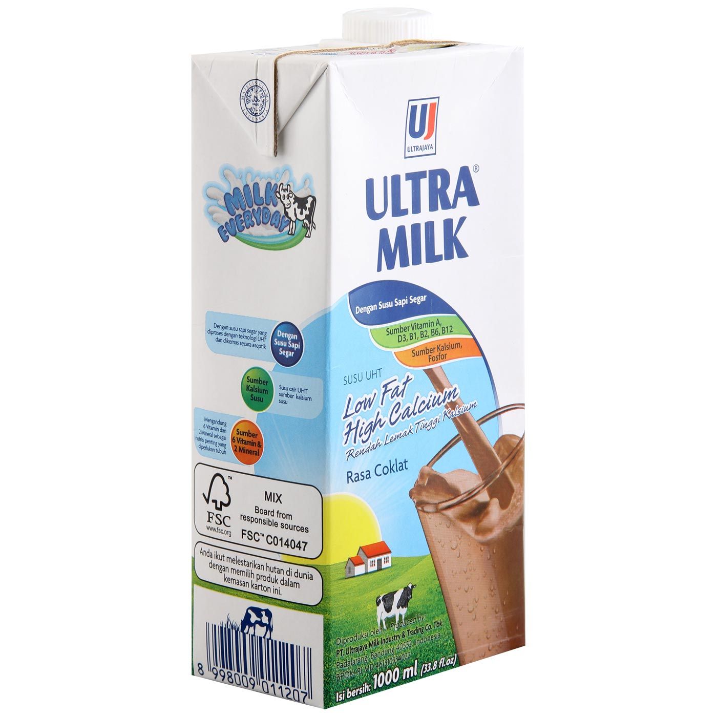 Ultra Susu Low Fat Hi-Calcium Chocolate (1000mL) - 2