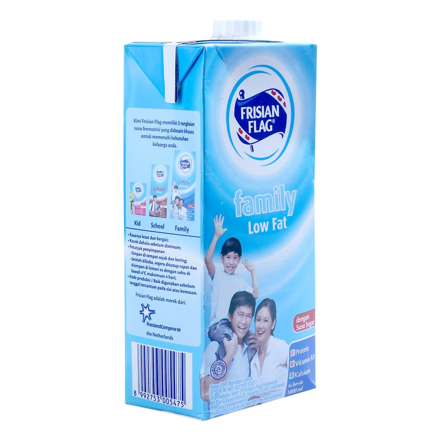 Frisian Flag Family Susu UHT Low Fat Tpk (900mL) - 2