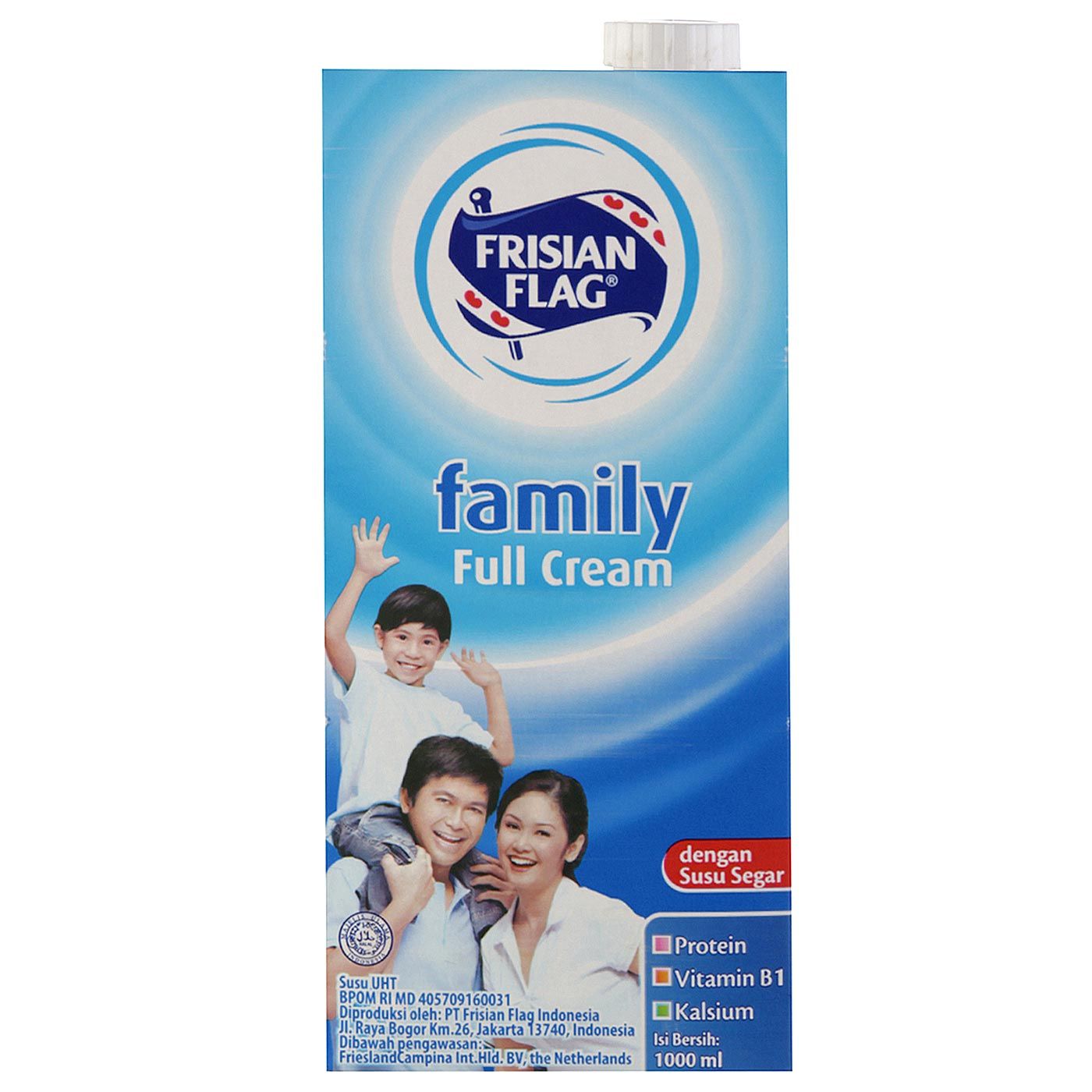 Frisian Flag Family Susu UHT Full Cream Tpk (900mL) - 1