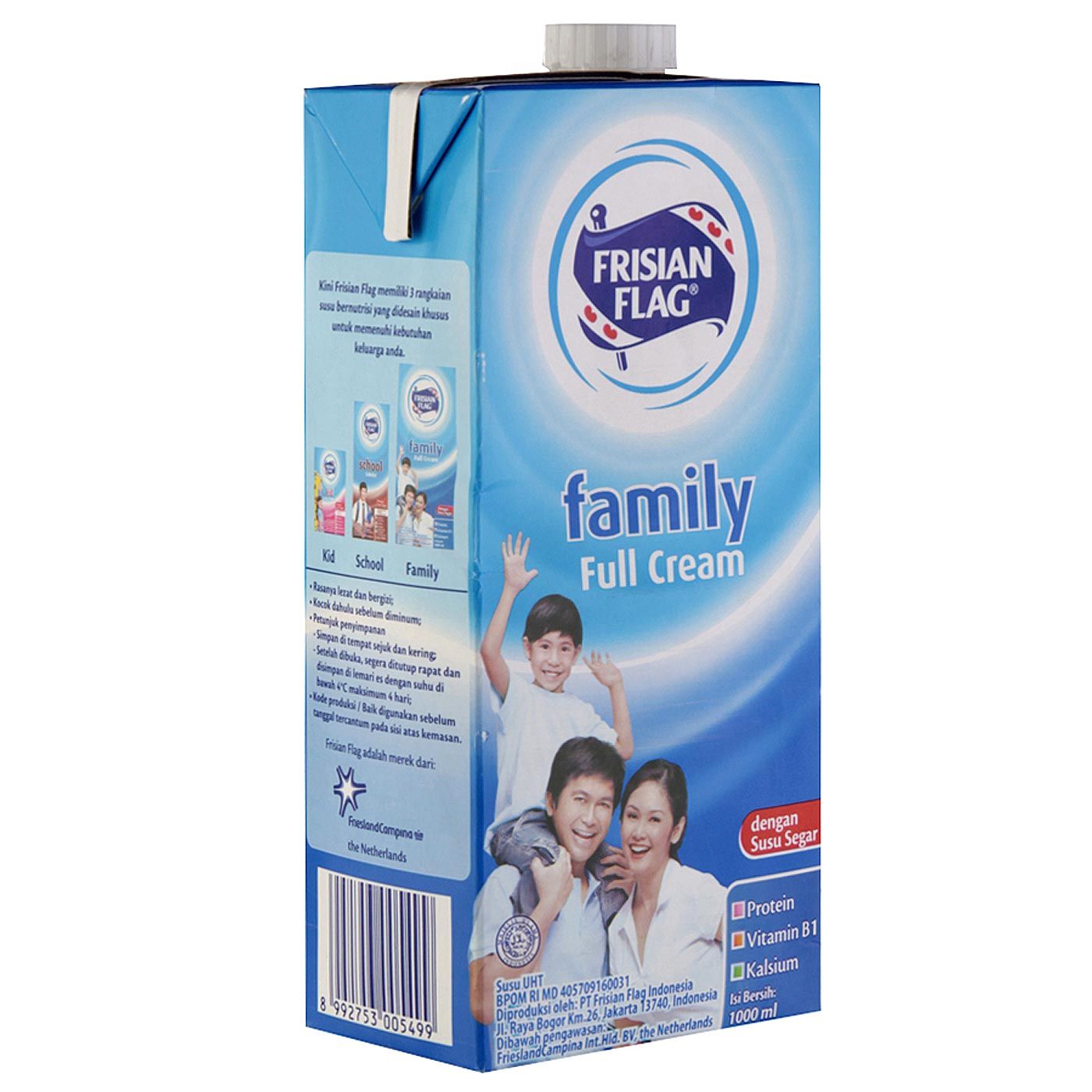 Frisian Flag Family Susu UHT Full Cream Tpk (900mL) - 2