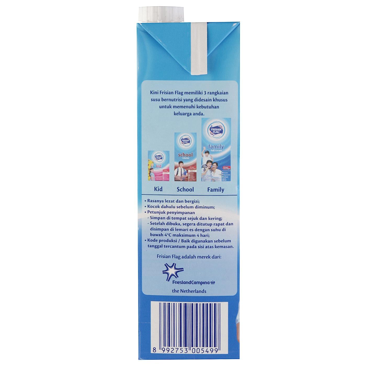 Frisian Flag Family Susu UHT Full Cream Tpk (900mL) - 3