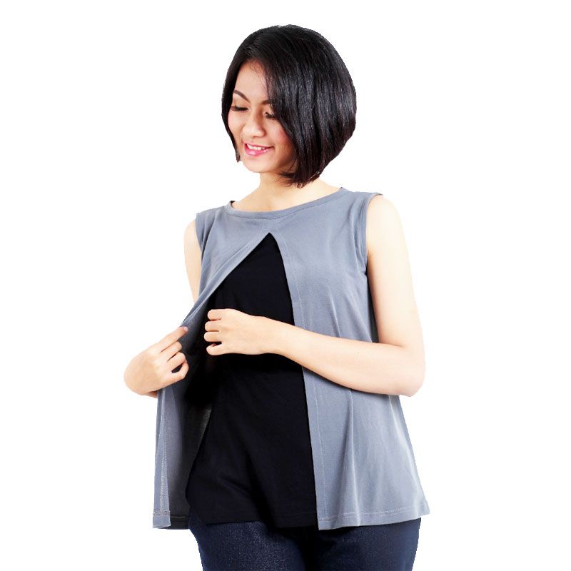 Matroishka Minima Layered Tank Jersey Grey-L - 2