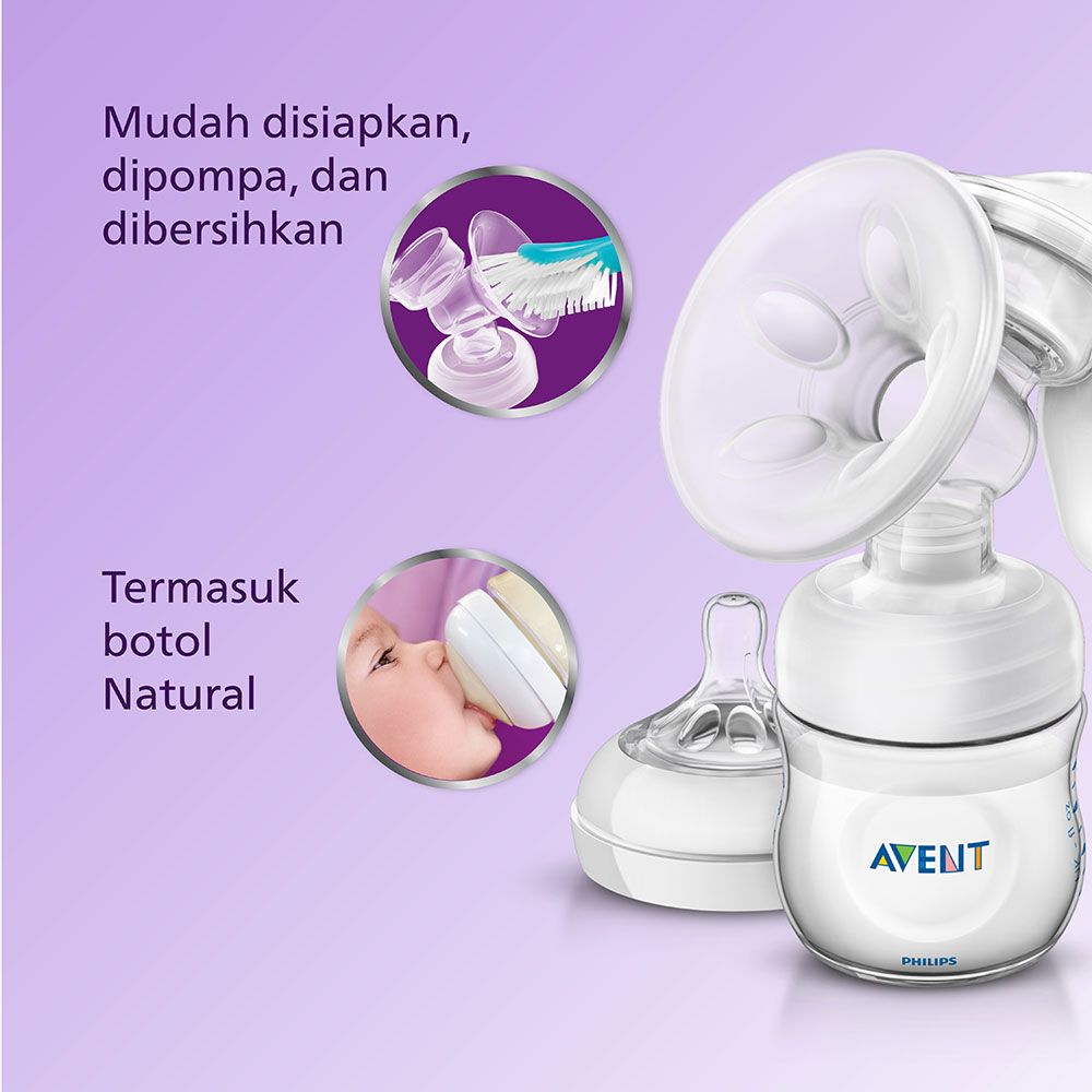 Philips Avent Comfort Manual Breast Pump Putih SCF330/20 Pompa ASI - 4