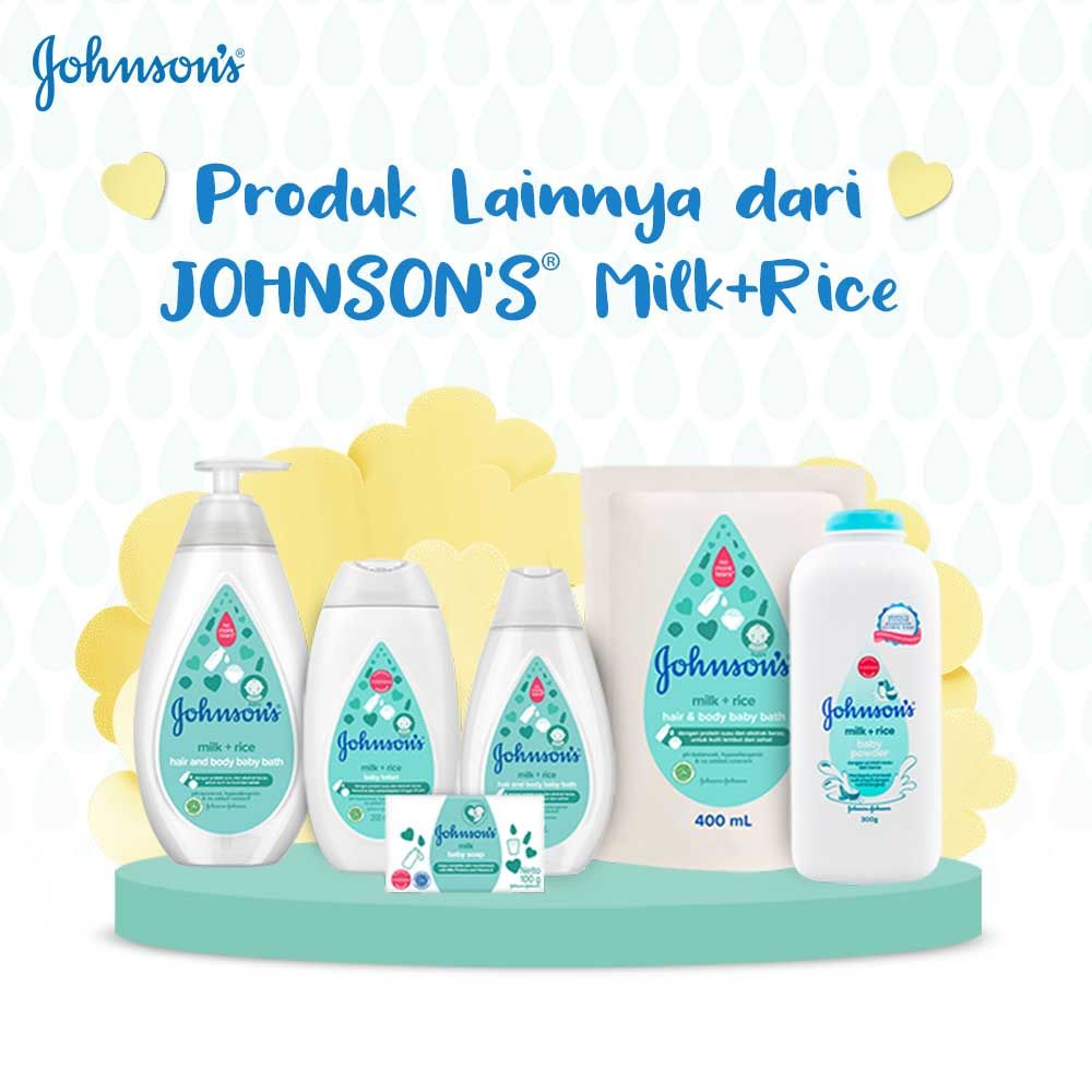 JOHNSON'S Milk & Rice Bath 400ml (Refill) - 8