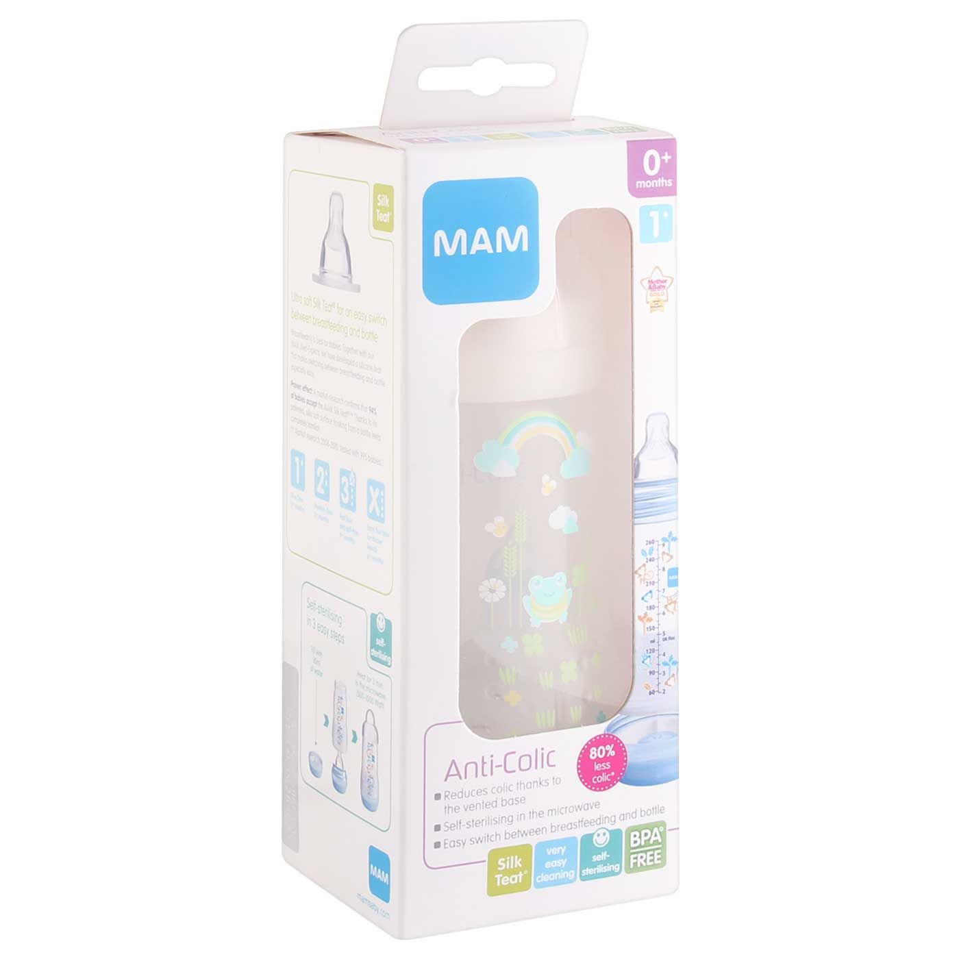 MAM Anti Colic Bottle Ivory 260ml - 3