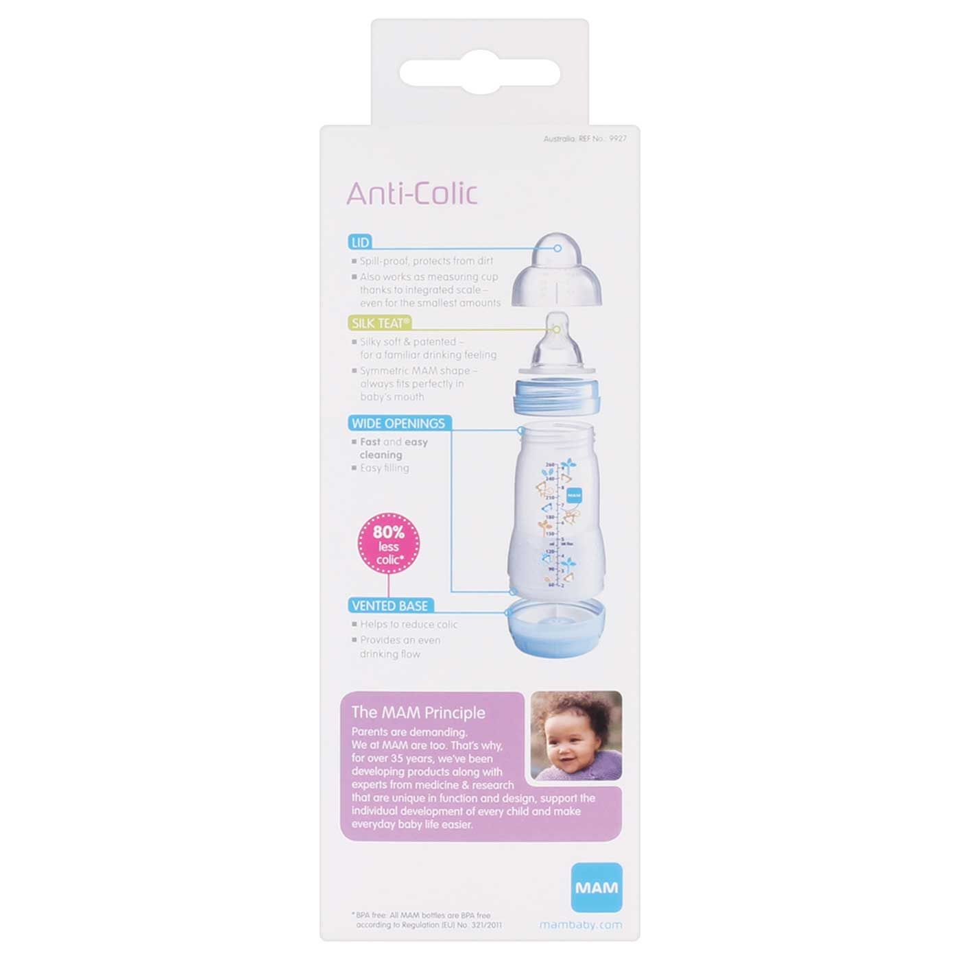 MAM Anti Colic Bottle Ivory 260ml - 6