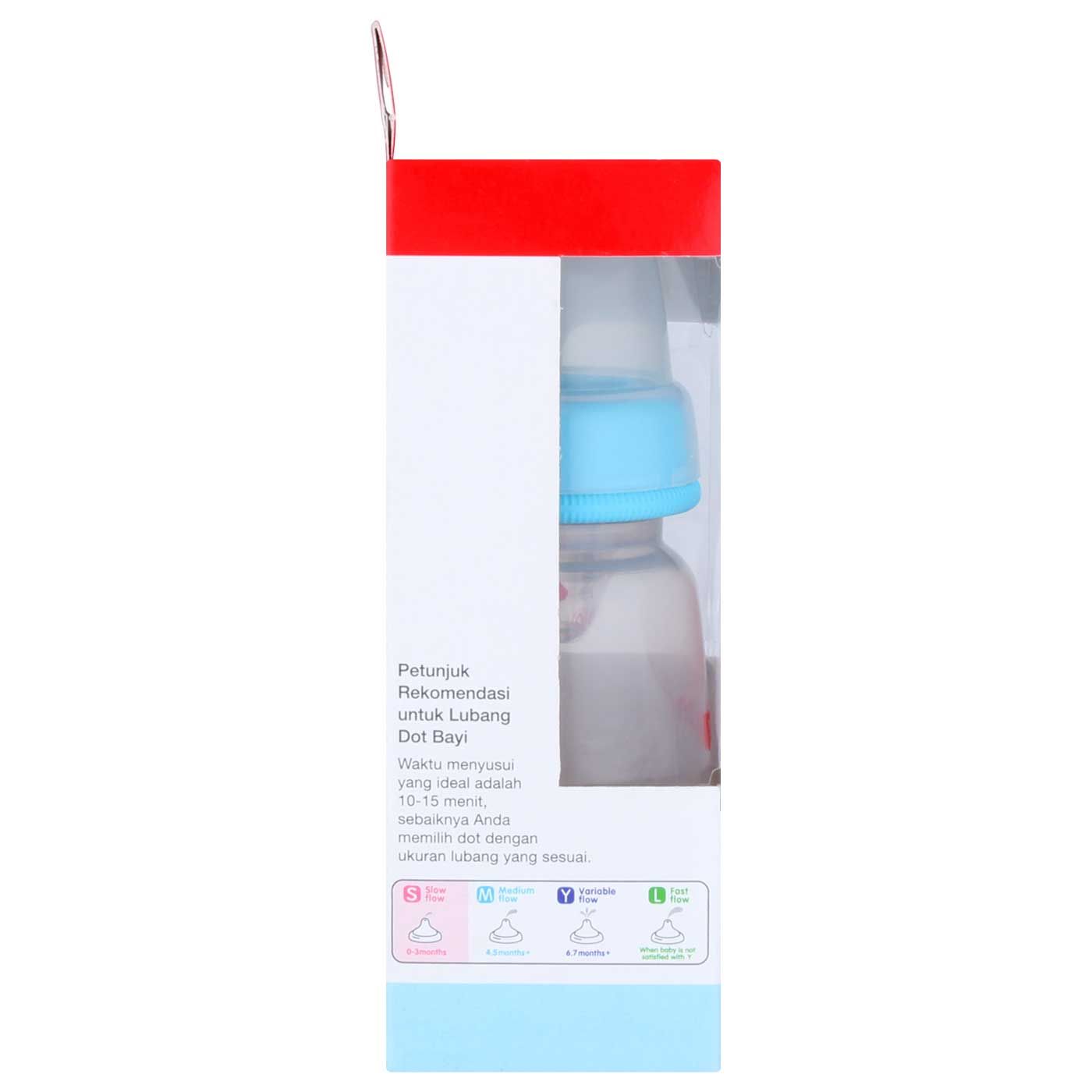 Pigeon Botol PP KP 120Ml With S-Type Silicone Nipple  L.Blue - 5