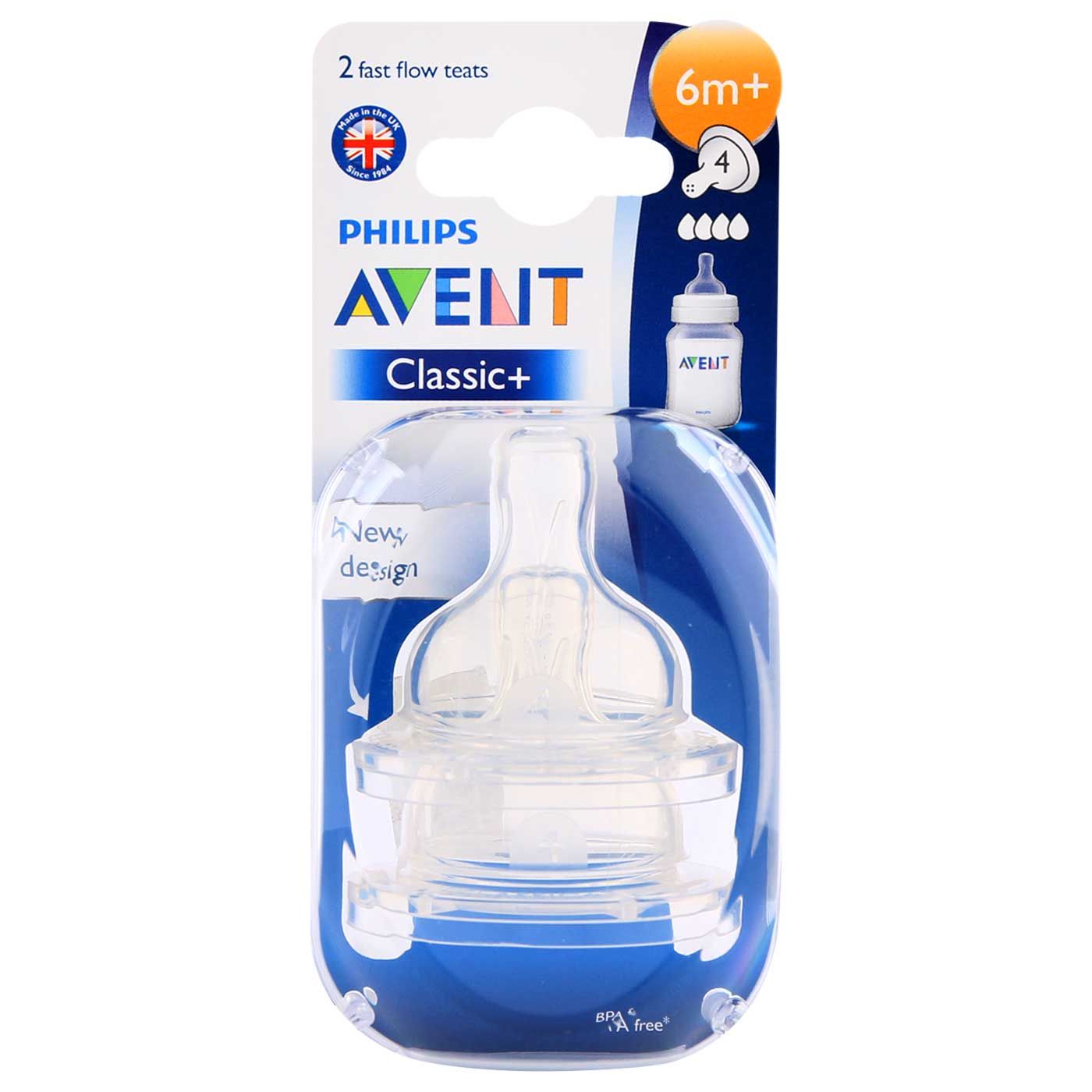 Philips Avent Teat Classic + Fast 6M+ (isi 2) - 3