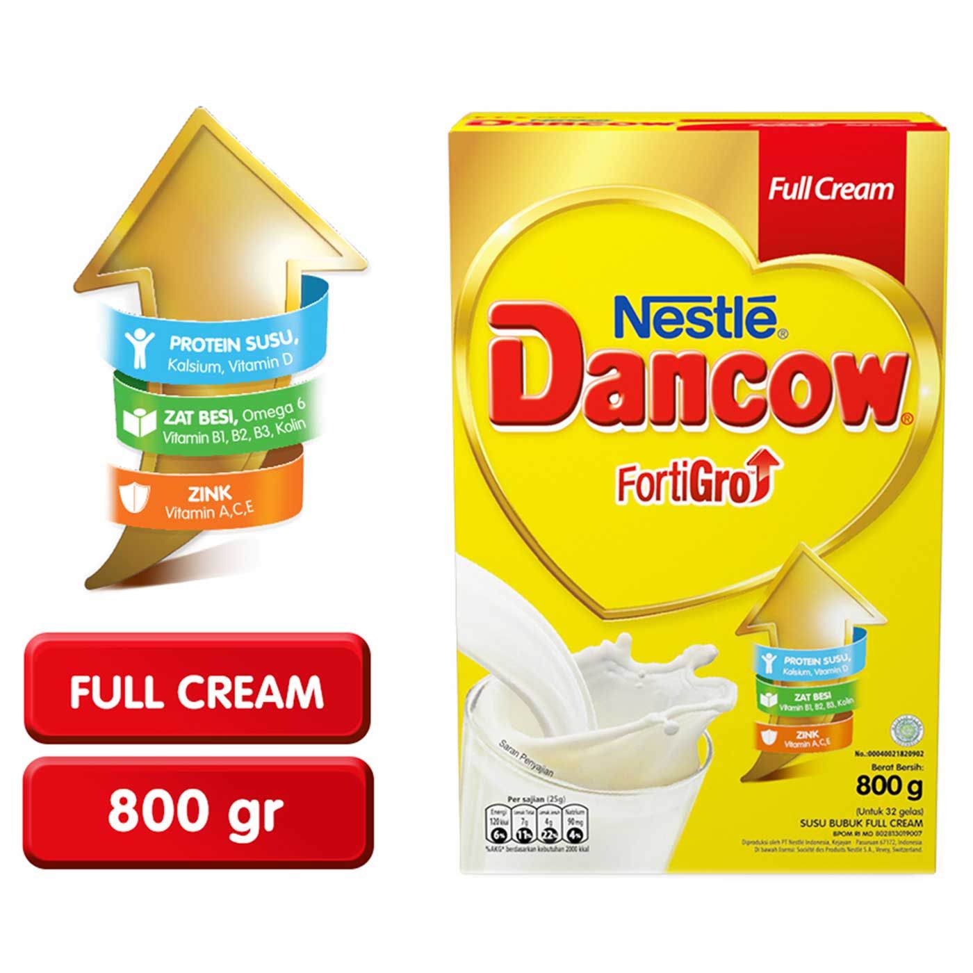 Dancow Full Cream Fe BIB 800g - 1