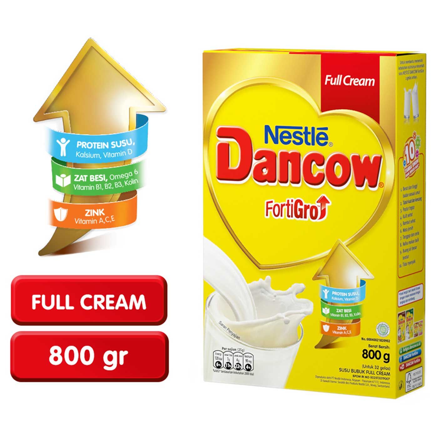 Dancow Full Cream Fe BIB 800g - 2