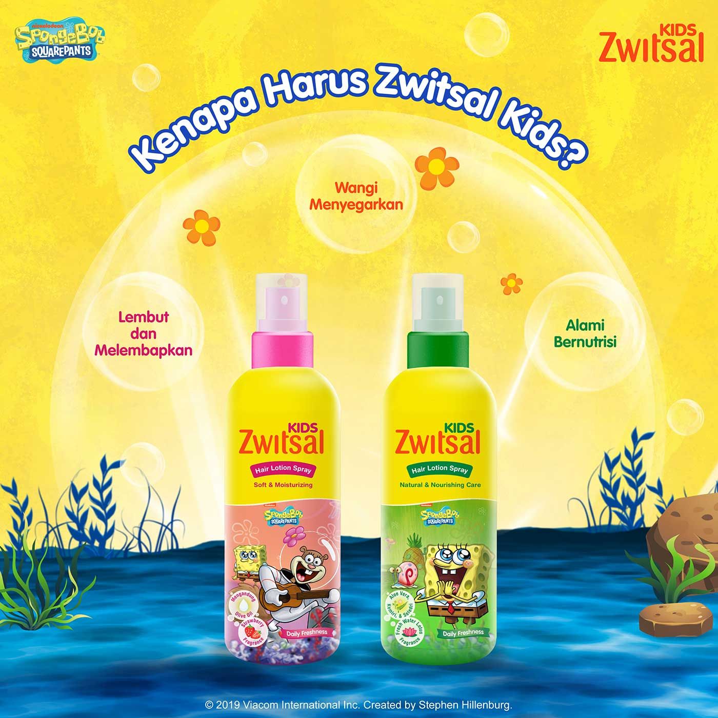 Zwitsal Kids Hair Lotion Natural And Nourisihing 100ml - 4