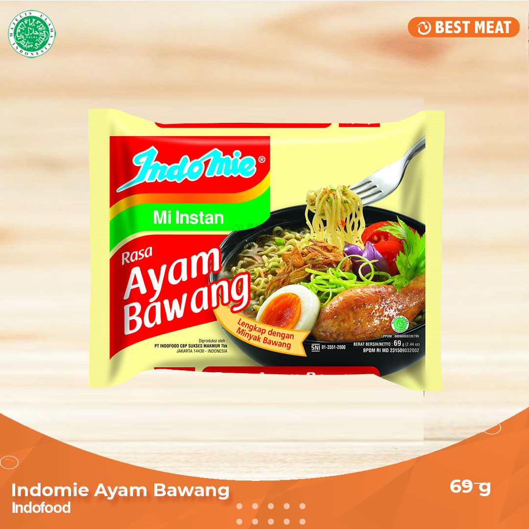 Indomie Mie Instan Ayam Bawang 69gr - 1