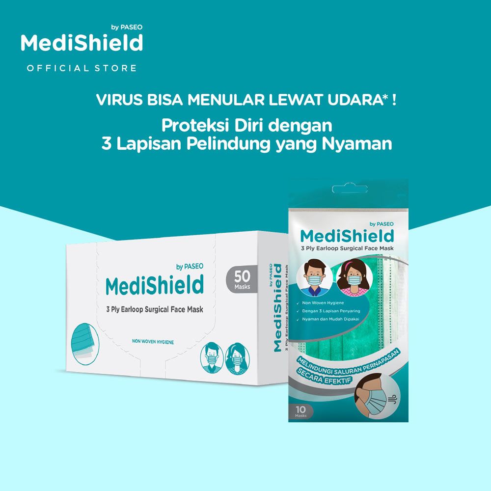 Medishield By Paseo Masker Sachet Earloop 10's - 2