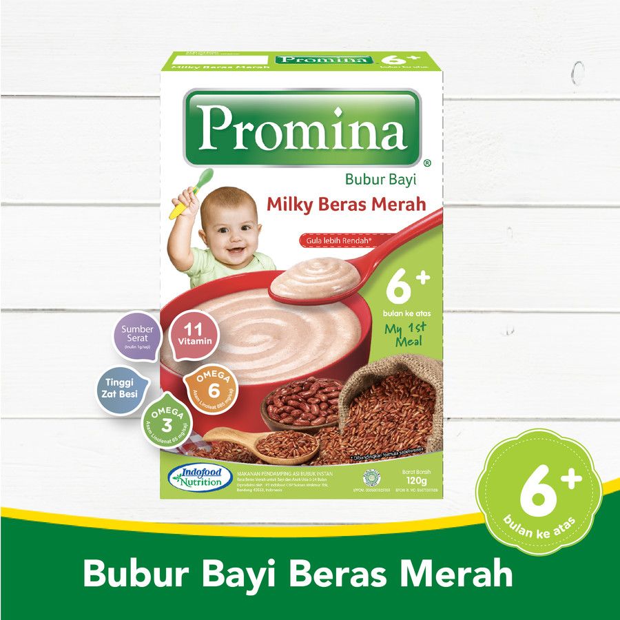 PROMINA BC BERAS MERAH BOX 120 gr X 1 PCS - 1