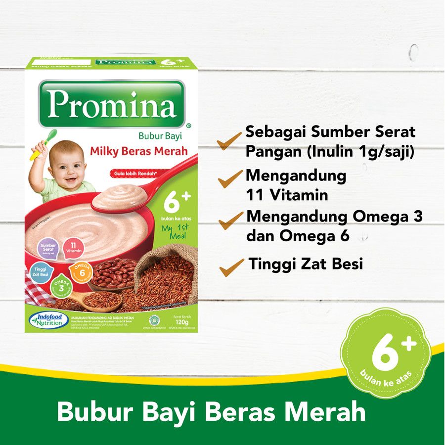 PROMINA BC BERAS MERAH BOX 120 gr X 1 PCS - 3