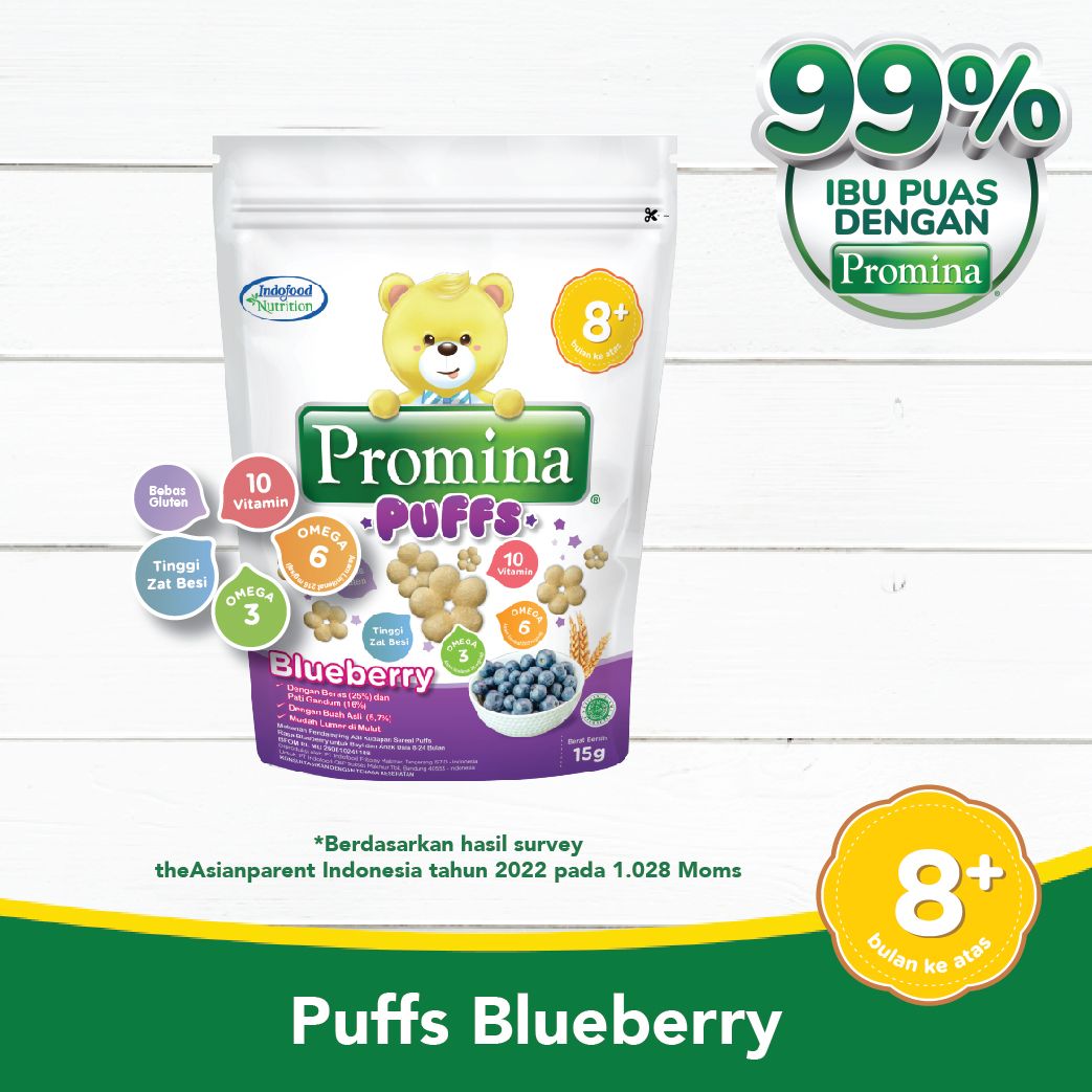 PROMINA PUFFS BLUEBERRY 15 Gr X 1 PCS - 1