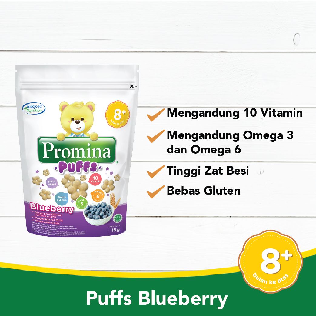 PROMINA PUFFS BLUEBERRY 15 Gr X 1 PCS - 2