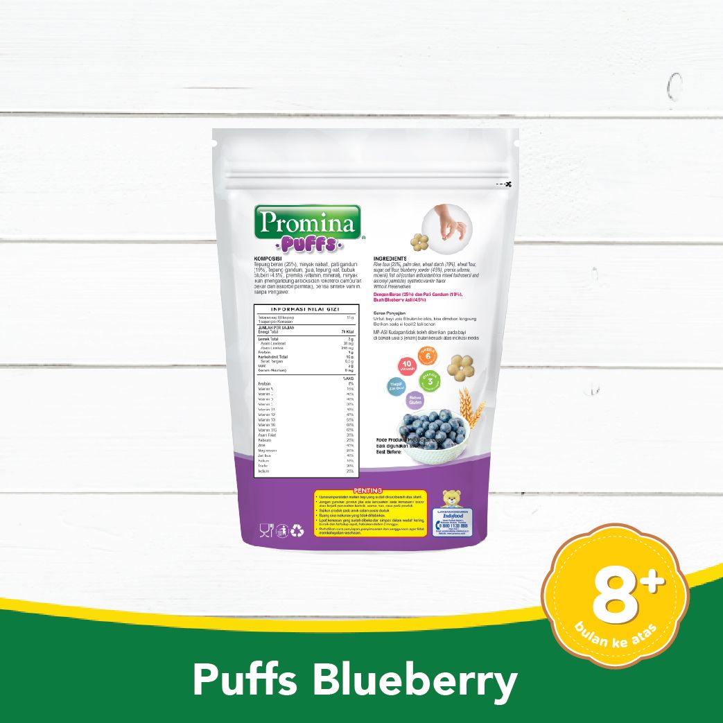 PROMINA PUFFS BLUEBERRY 15 Gr X 1 PCS - 3