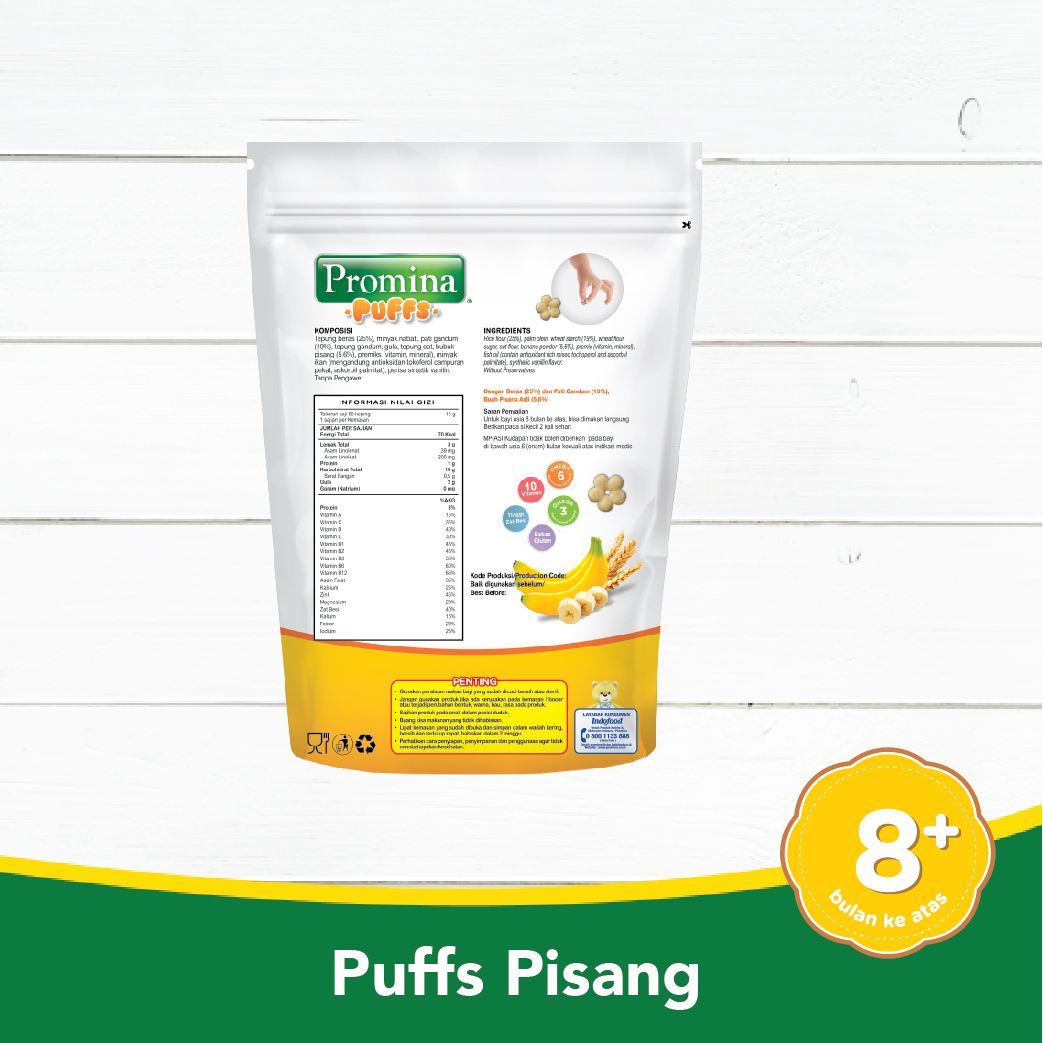 PROMINA PUFFS PISANG 15 GR X 1 PCS - 3