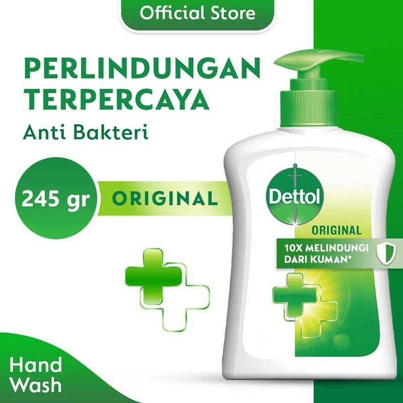 Dettol Sabun Cuci Tangan Original-Pump-245ml-Hand Wash - 1