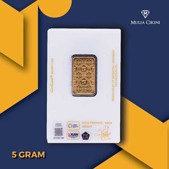 Antam Emas Logam Mulia 5 Gram Press - 2