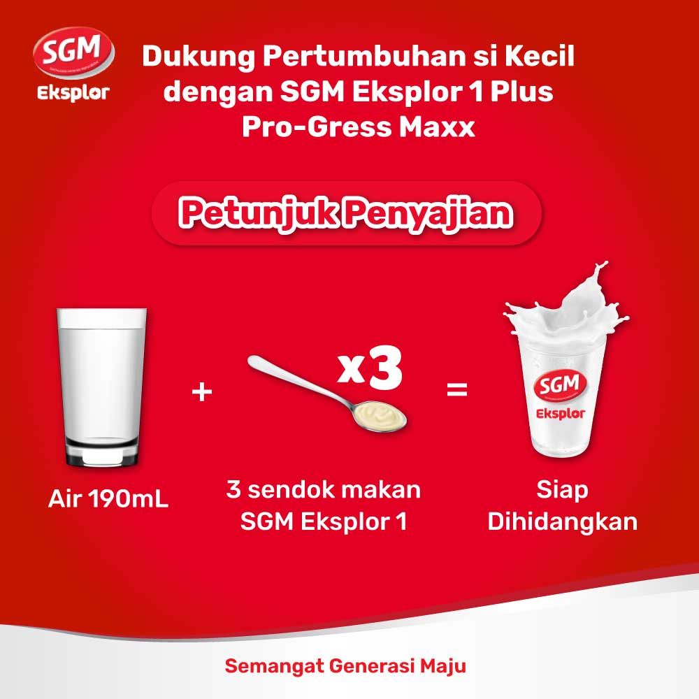 SGM Eksplor 1+ dengan IronC Susu Pertumbuhan Rasa Madu 900gr - 7