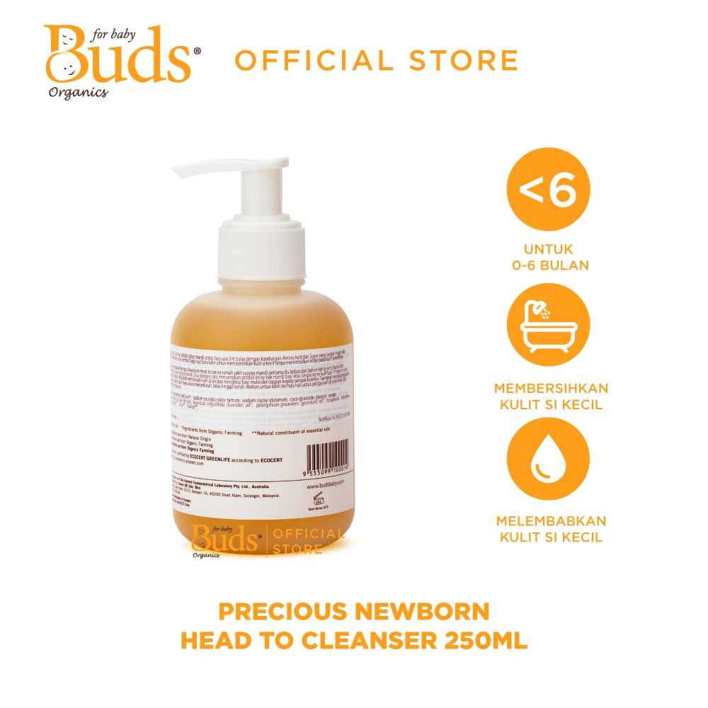 BUDS - Precious Newborn Head To Toe Cleanser 250ml - 2