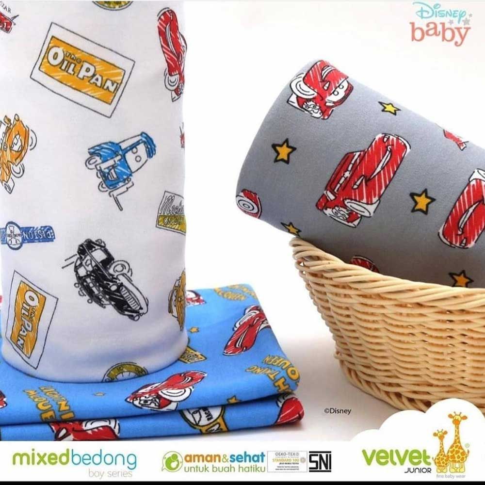 Velvet Junior Kain Bedong Bayi - Bedong Bayi Baru Lahir Newborn - Boy - 1