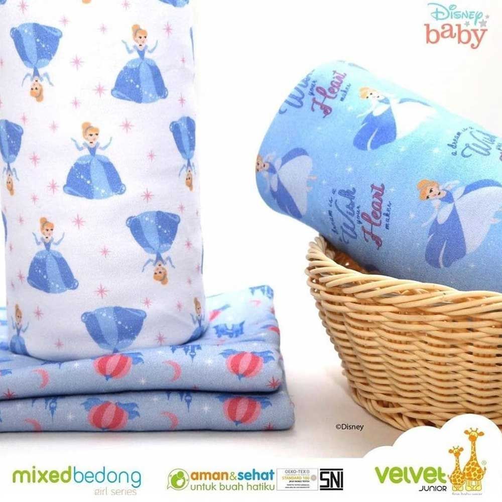 Velvet Junior Kain Bedong Bayi - Bedong Bayi Baru Lahir Newborn - Girl - 1