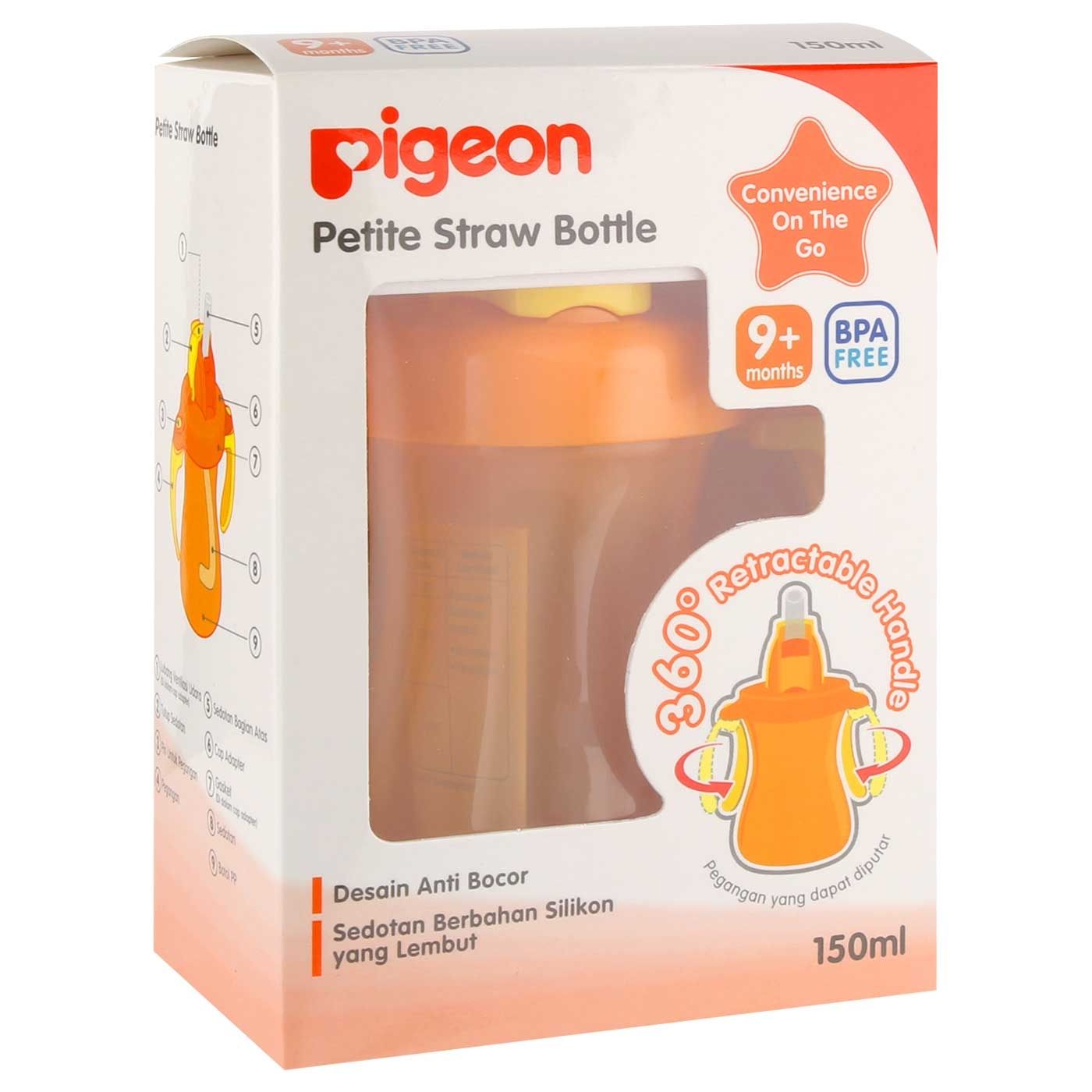 Free Pigeon Petite Straw Bottle 150ml - 5