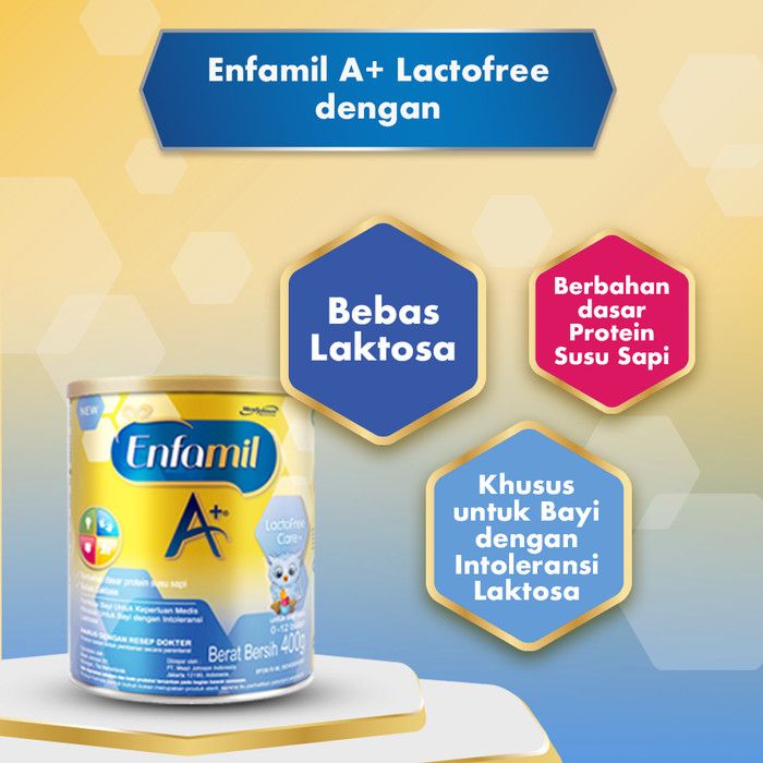 Enfamil A+ Lacto Free Susu Formula Bayi Bebas Laktosa 400g - 2