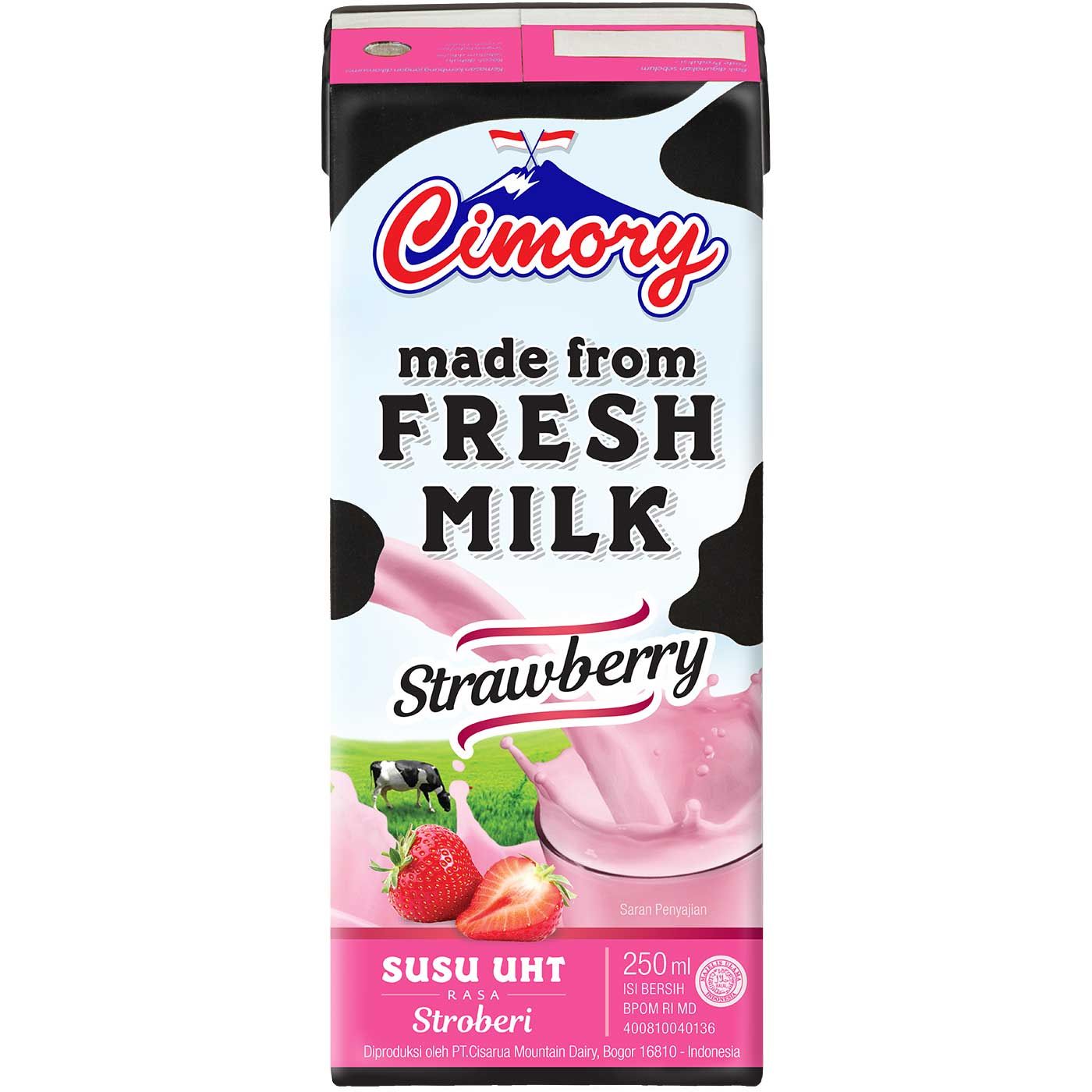 Cimory Uht Milk Strawberry 250ml  - 1