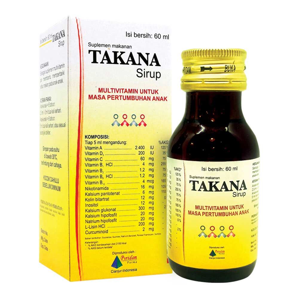 Takana Sirup Bantu Nafsu Makan Anak (@ 60mL) - 1