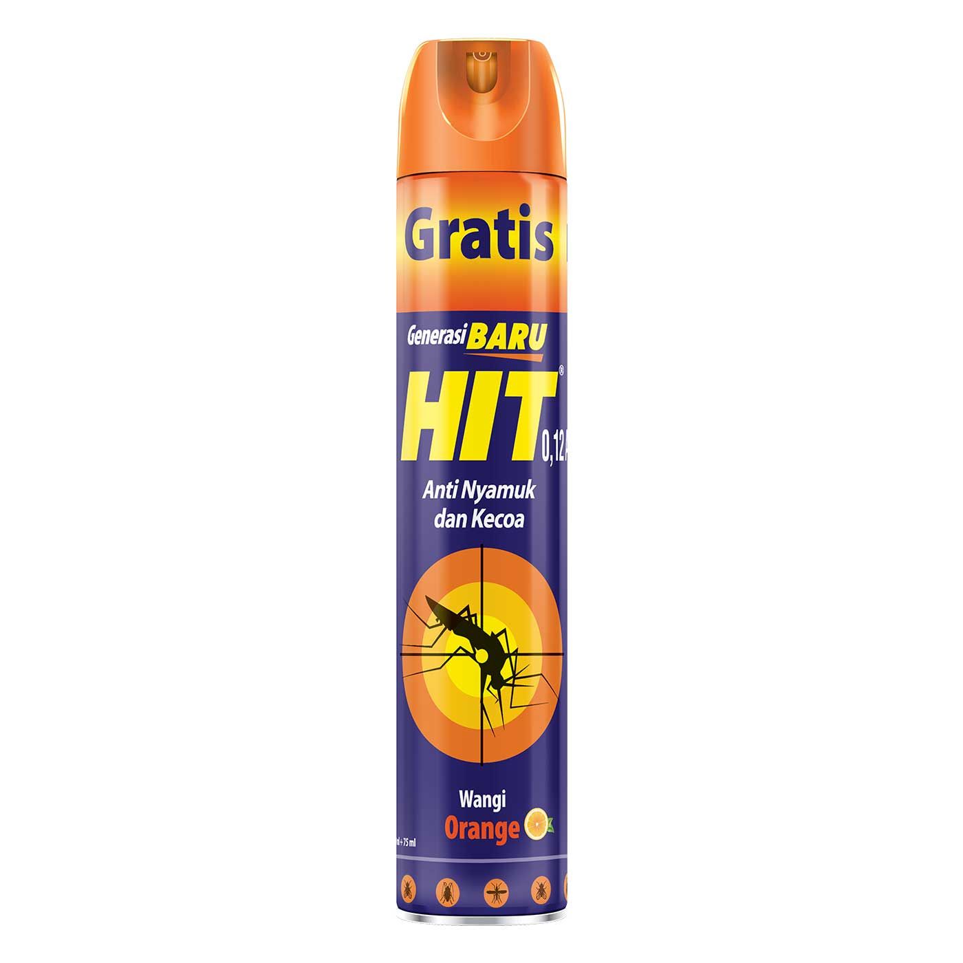 Hit Aerosol Regular Orange Multipack 600+75ml - 1