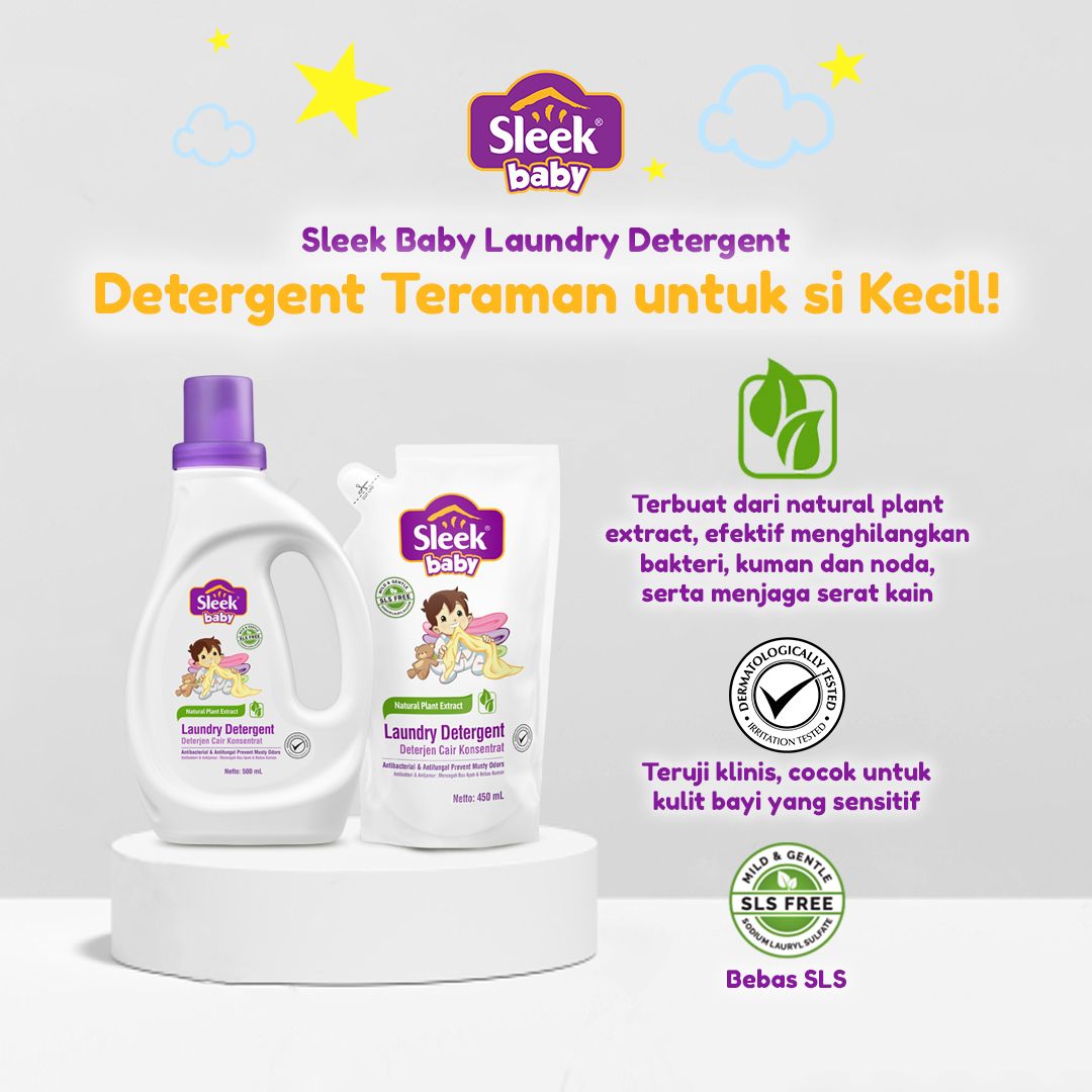 Sleek Baby Laundry Detergent Pouch 900ml - 2