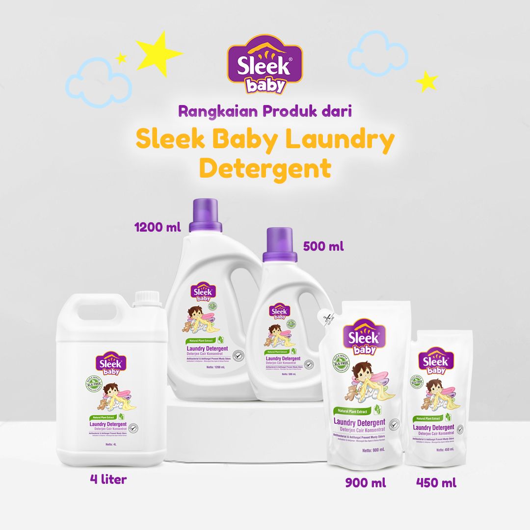 Sleek Baby Laundry Detergent Pouch 900ml - 5