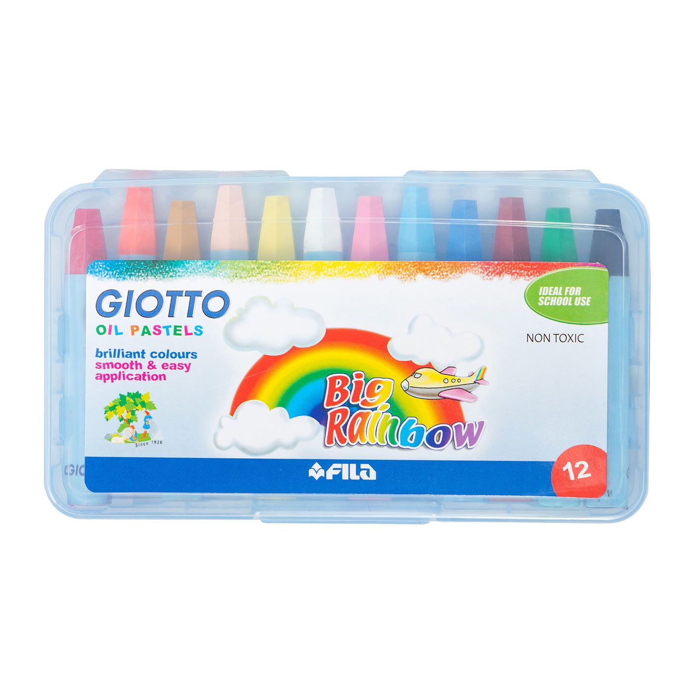 Giotto 2652Pp12 Giotto Oil Pastel Case 12Cols - 295100 - 1