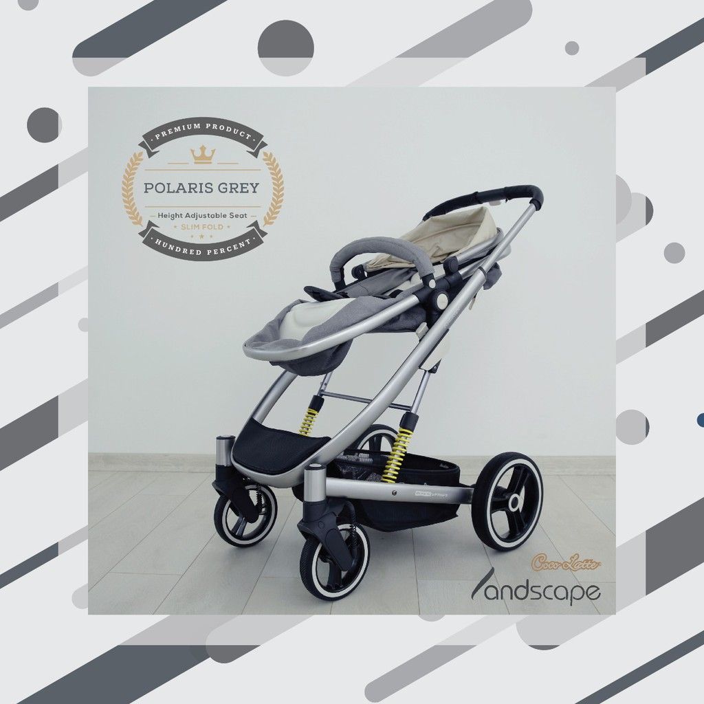 Cocolatte Stroller CL 2029 Landscape - Grey - 2