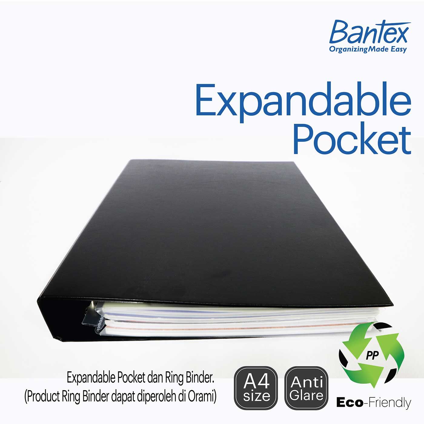 Bantex Expandable Pocket With Closure - 4