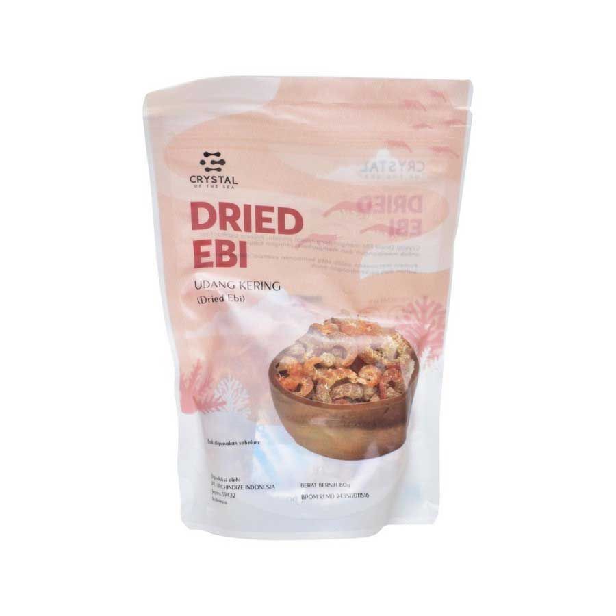 Crystal Of The Sea Dried Ebi Udang Ebi Kering 80 Gr - 1