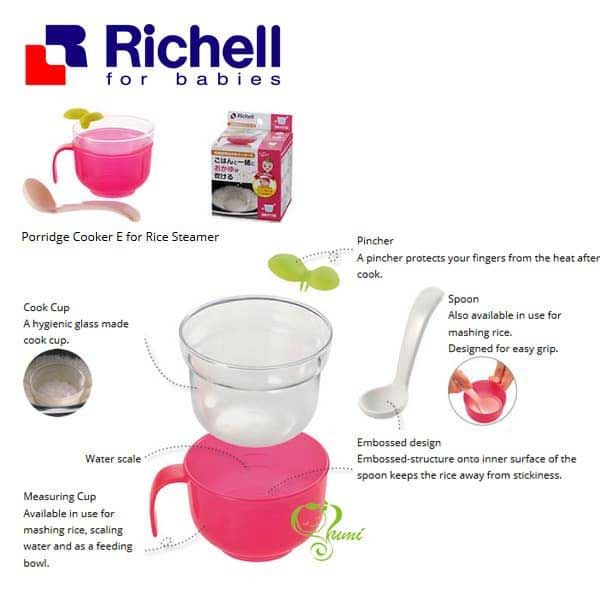 Richell Porridge Cooker E For Rice Steamer - 3