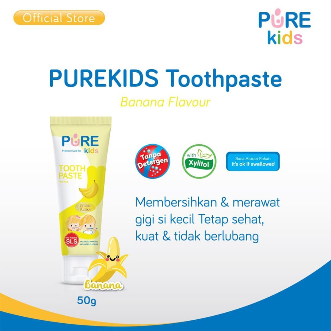 Pure KIds Tooth Paste 50gr - Banana - 1