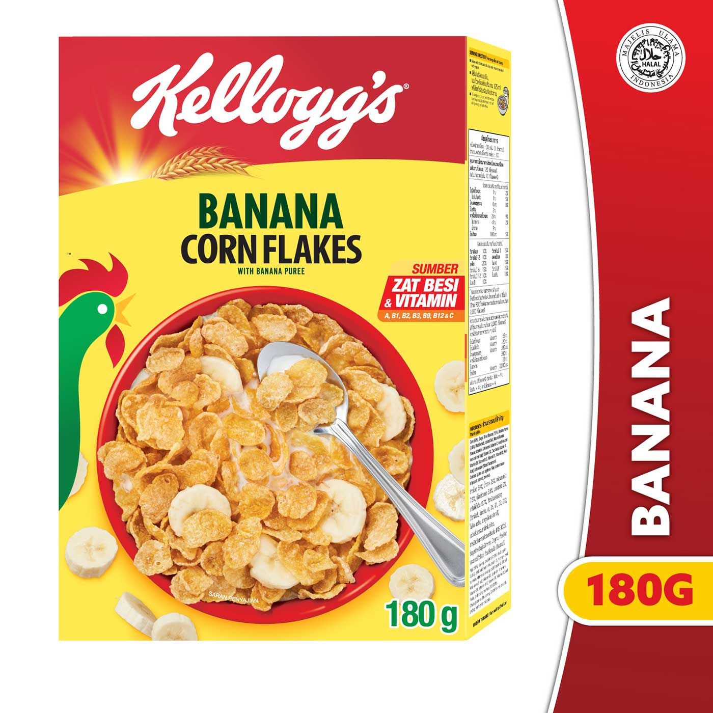 Kelloggs Banana Corn Flakes 180g - 1